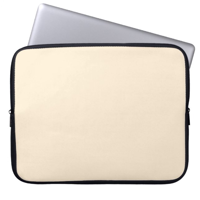 Papaya Whip Laptop Sleeve (Front)