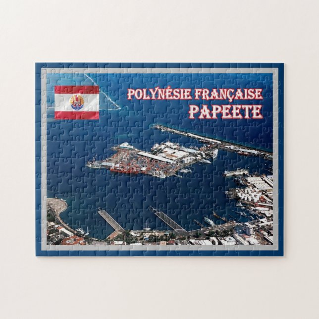 Papeete - Port - French Polynesia - Jigsaw Puzzle (Horizontal)