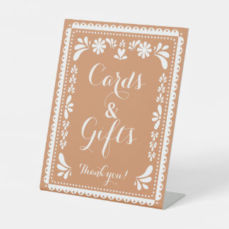 Papel Picado Cards & Gifts Table Mexican Fiesta Pedestal Sign