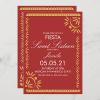 Papel Picado Fiesta Sweet 16 Mexican Scallop Blue 