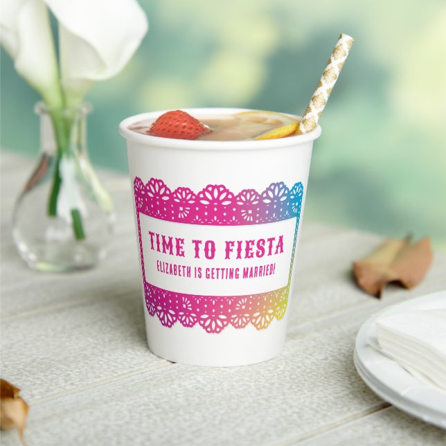 Papel Picado Fun Fiesta Paper Cups (Insitu)