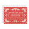 Papel picado love birds red Mexican fiesta wedding