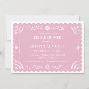 Papel Picado Mexican Bridal Shower Invitation