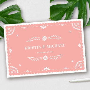 Papel Picado Mexican Wedding Guestbook