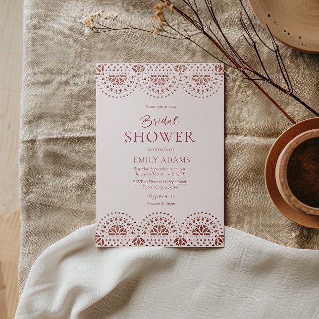 Papel Picado Spanish Mexican Bridal Shower  (Creator Uploaded)