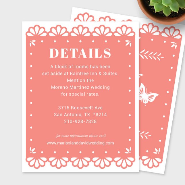 Papel Picado Style Details Enclosure Card (Creator Uploaded)