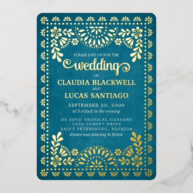 Papel Picado Wedding (Front)
