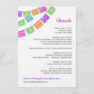 Papel Picado Wedding Details Enclosure Multicolor