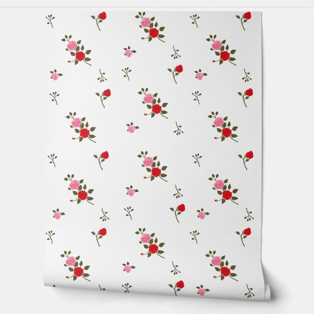 Papel Pintado Roses Wallpaper (Unrolling)
