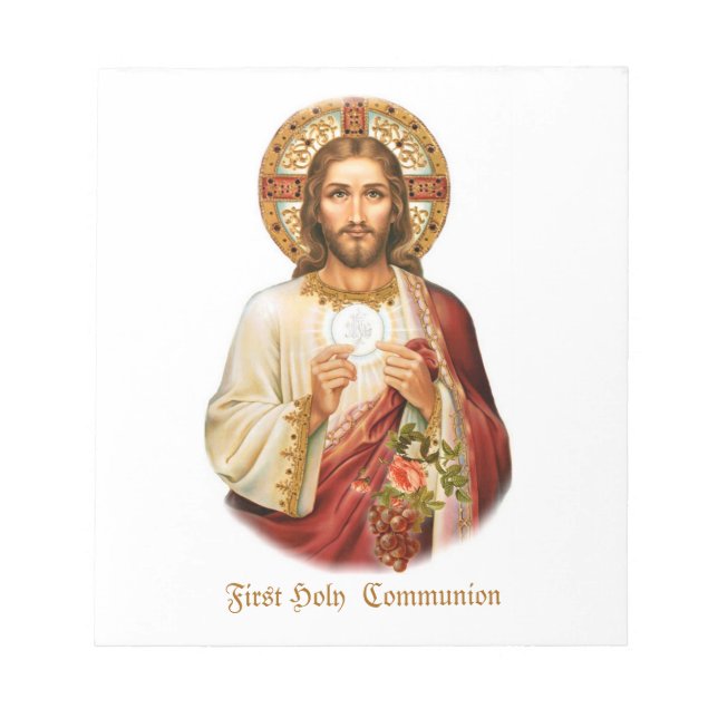 Papelaria Jesus First Holy  Communion Notepad (Front)