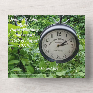 paper 1st wedding anniversary invitation  motto