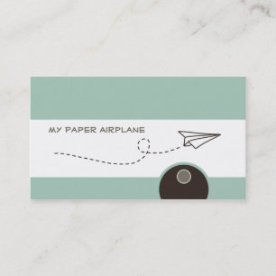 Paper Aeroplane Business Cards