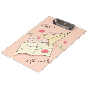 Paper Aeroplane Clipboard   Fly away
