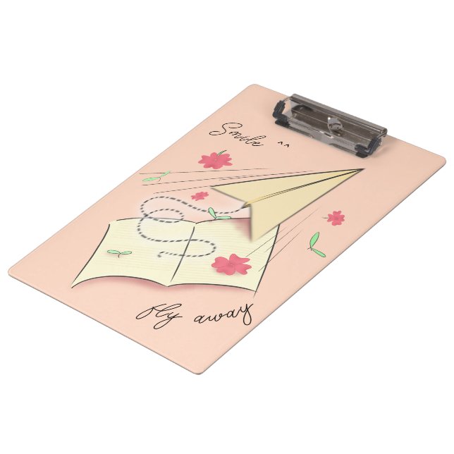 Paper Aeroplane Clipboard | Fly away (Angled)