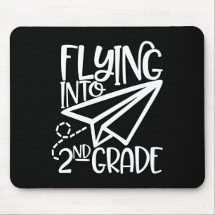 Paper Aeroplane Flying Into Second 2nd Grade Mouse Mat
