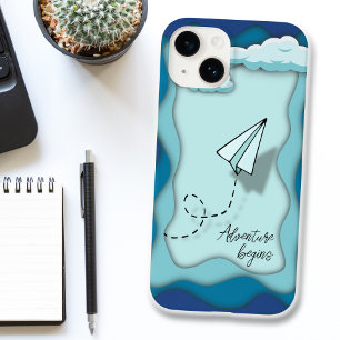 Paper aeroplane   Journey begin with a single Case-Mate iPhone 14 Case