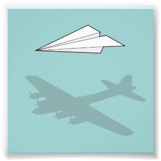 Paper Aeroplane Overactive Imagination Photo Print
