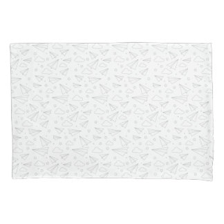 Paper Aeroplane Pillow Case (Standard)