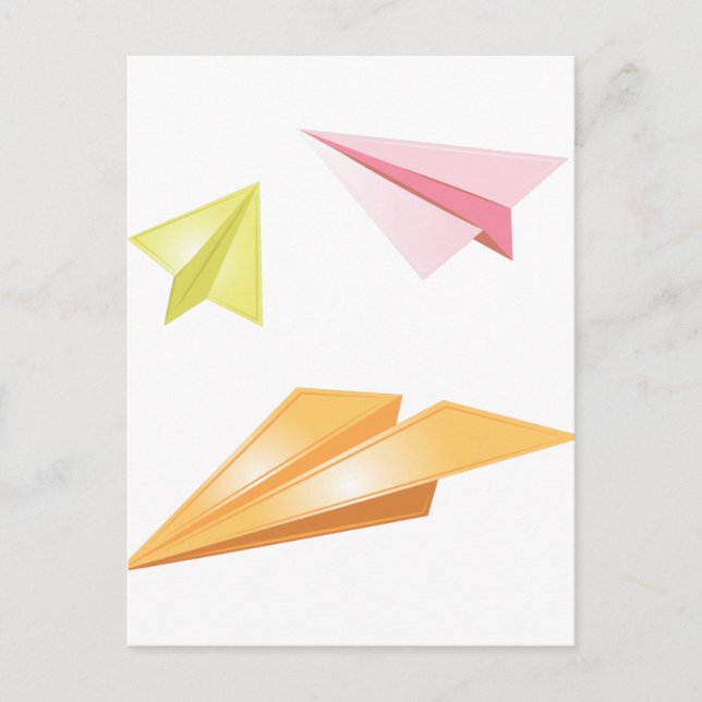 Paper Aeroplanes Postcard (Front)
