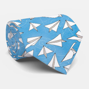 Paper Aeroplanes Tie