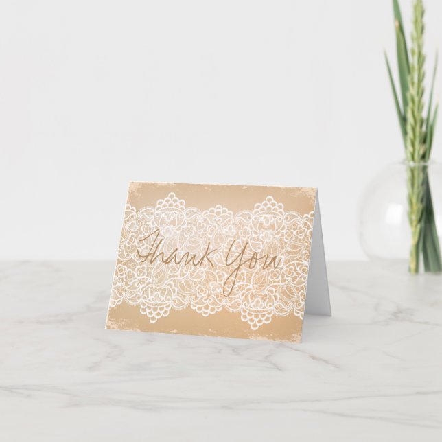 Paper and Lace, Thank You Cards (Front)
