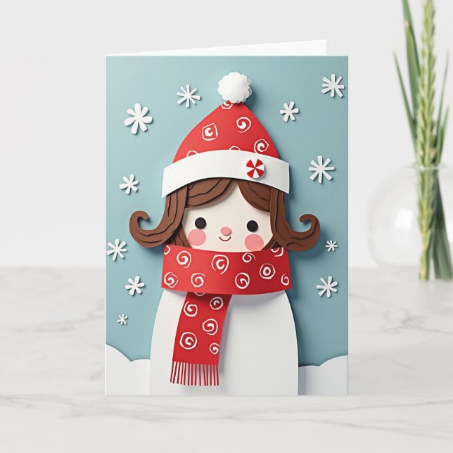 Paper Art Christmas Card (Front)