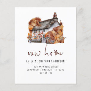 PAPER Autumn Colours Cottage New Home Address