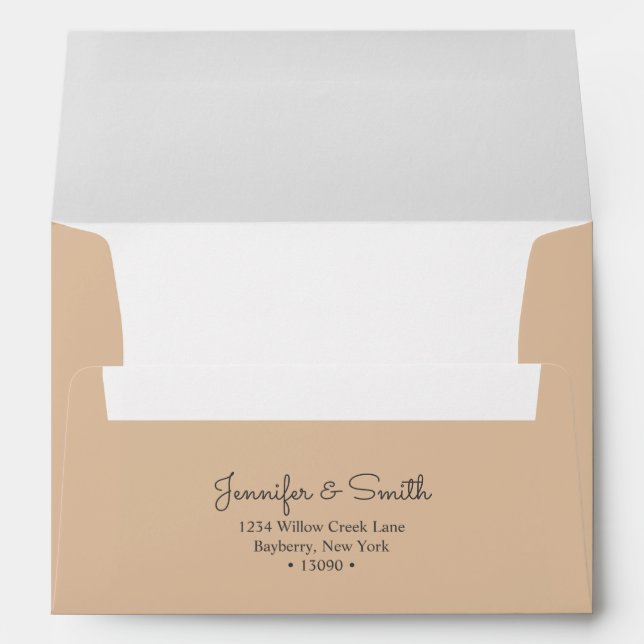 Paper Bag A7 Envelope minimalist &  inviting tone (Back (Bottom))