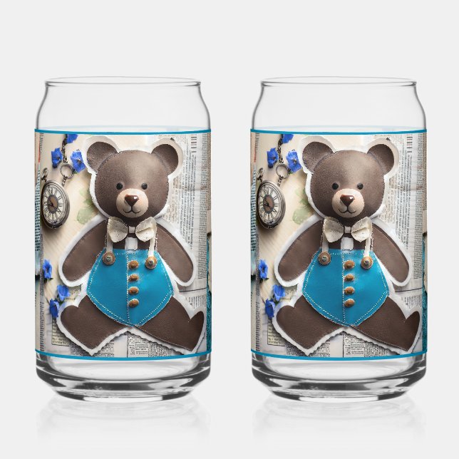 Paper Bear Soda Glass (Front)