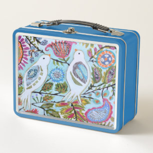 Paper Birds I Metal Lunch Box