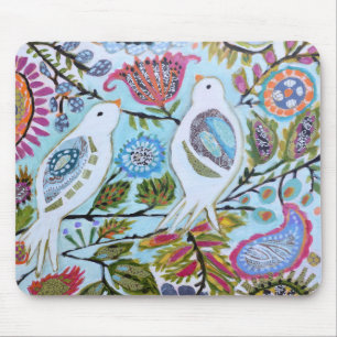 Paper Birds I Mouse Mat
