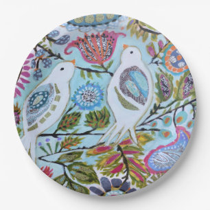 Paper Birds I Paper Plate