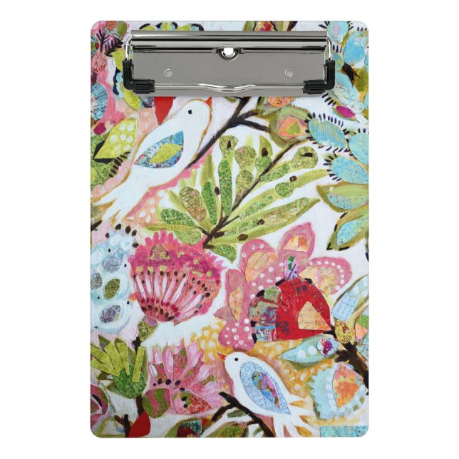 Paper Birds II Mini Clipboard (Front)