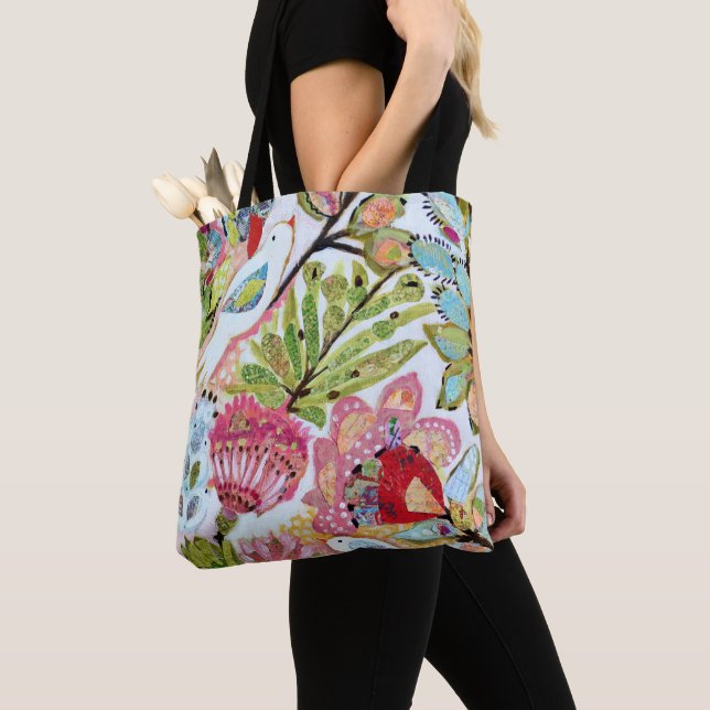 Paper Birds II Tote Bag (Close Up)