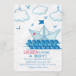 Paper Boat Invitation