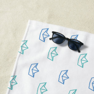 Paper Boats Beach Towel
