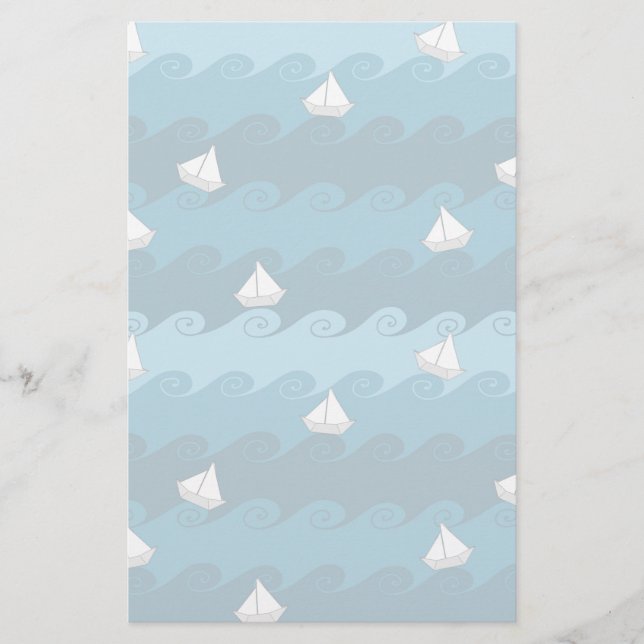 Paper Boats Pattern (Front)