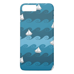 Paper Boats Pattern iPhone 8 Plus/7 Plus Case
