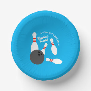 Paper bowls for kid's bowling Birthday party Plate