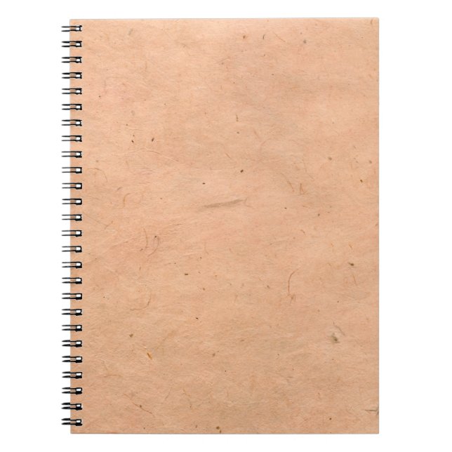Paper brown pink handmade notebook (Front)