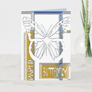 Paper Butterfly Greetings Card