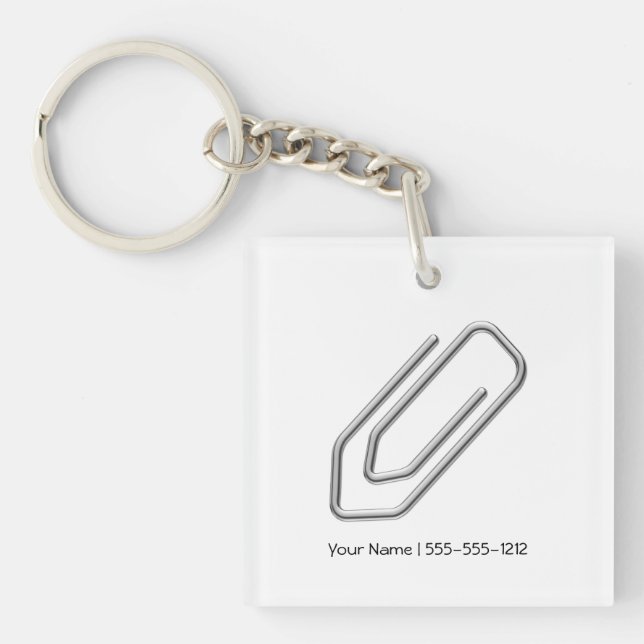 Paper Clip Key Ring (Front)