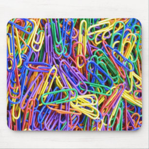 Paper clips mouse mat