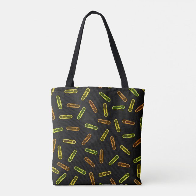 Paper Clips Tote Bag (Back)