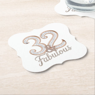 Paper Coaster - 32 & Fabulous