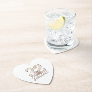 Paper Coaster - 32 & Fabulous
