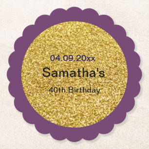 Paper Coaster 40th birthday