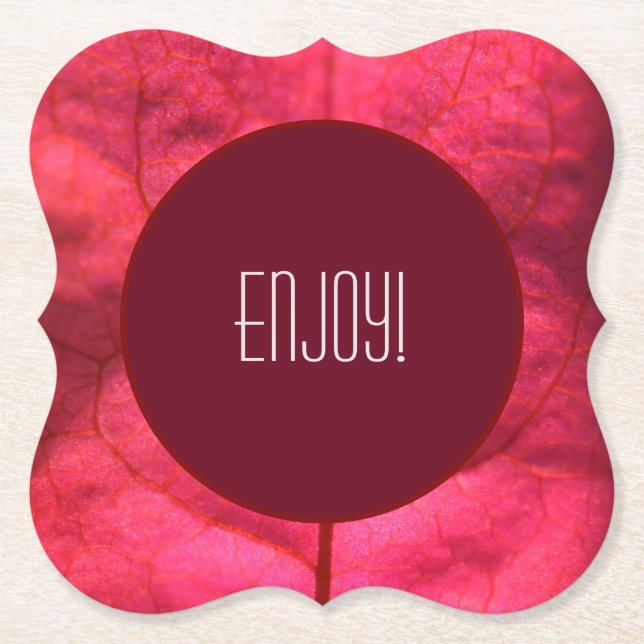 Paper Coaster Bougainvillea Collection (Front)