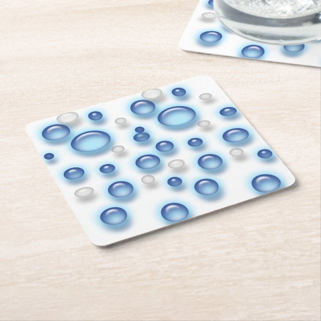 Paper Coaster - Bubbles (Angled)