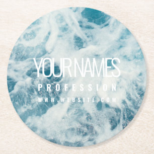 PAPER COASTER BUSINESS CARD : WATER